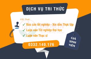 Dịch Vụ Thuê Viết Khóa Luận Tốt Nghiệp Uy Tín